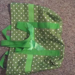 Green Polka Dot Tote Bag